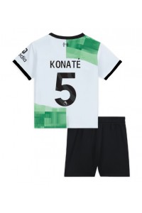 Fotbalové Dres Liverpool Ibrahima Konate #5 Dětské Venkovní Oblečení 2023-24 Krátký Rukáv (+ trenýrky)